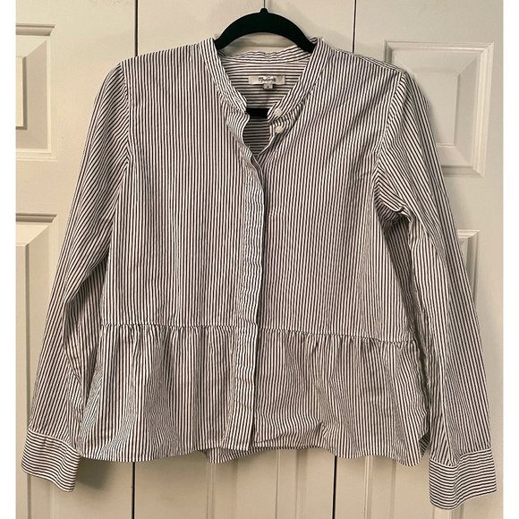 Madewell Tops - Button-down Peplum Shirt size medium Madewell
